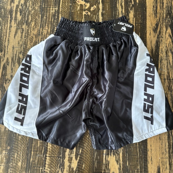 Prolast Other - NWT ⭐️ PROLAST - Black & White Boxing Shorts - MEDIUM